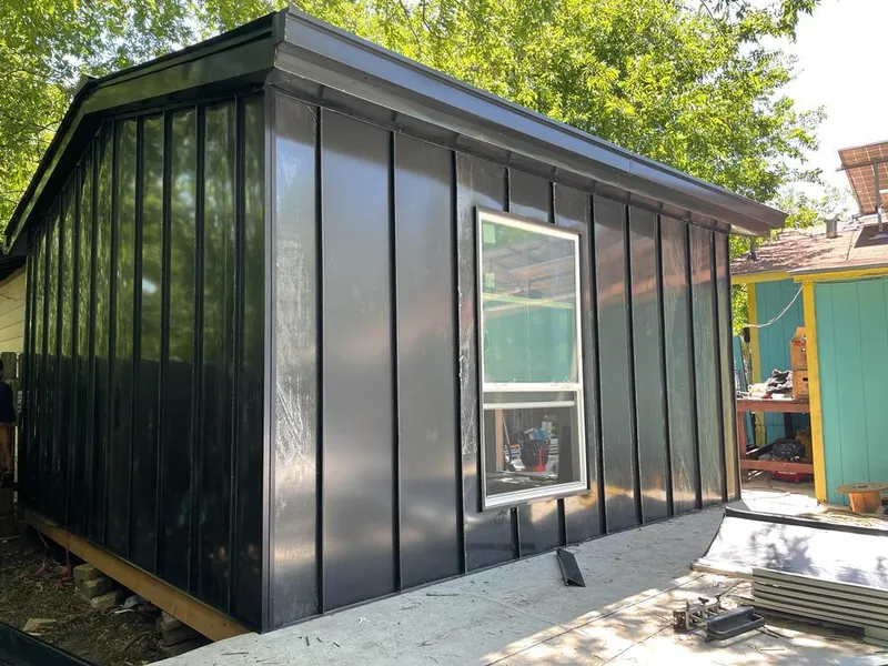 Black standing seam metal wall panels for Roof Inspection in Hidden Valley